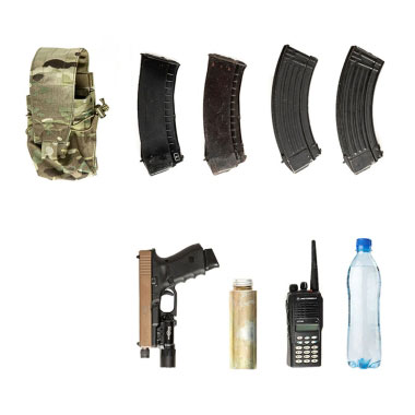 ТРИАДА-ТКО - Подсумок универсальный для 2 автоматных магазинов - Multicam