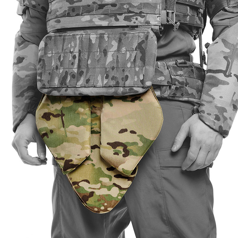 ТРИАДА-ТКО - МРС Модуль бронезащиты паха фартук с бронеэлементом по классам защиты Бр1 и С2 Multicam 1000D